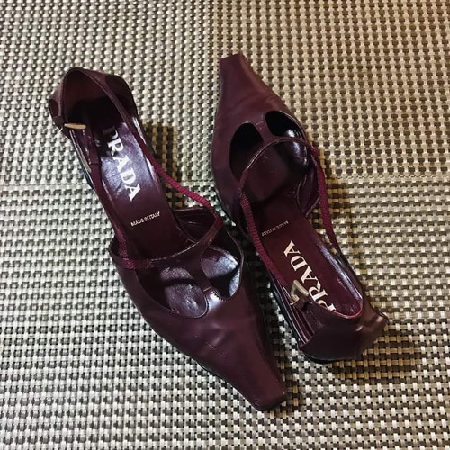 Zapatos De Salon Slingback, Para Damas, Prada Talla 37