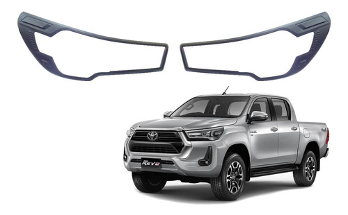 Bisel Delantero Negro Para Toyota Hilux 2021  