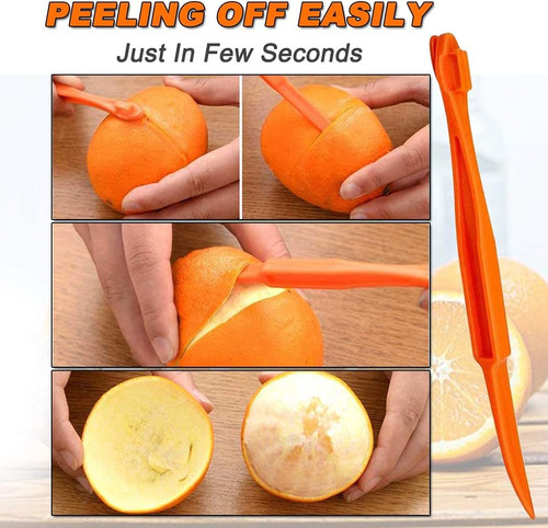 Herramientas De Plástico Para Pelar Naranjas, Removedor De C