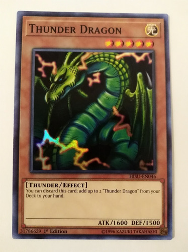 Thunder Dragon - Super Rare    Hisu