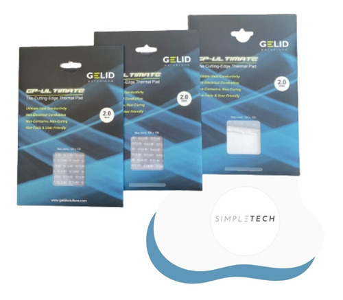 Imagen 5 de 6 de Pad Térmico Gelid Gp-ultimate Tp-gp04-s-d 15w 120x120x2,0mm