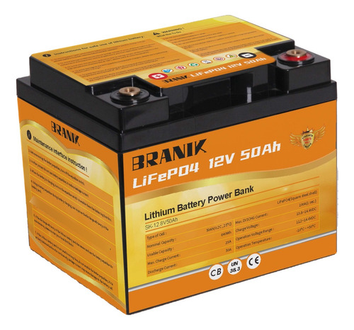 Batería Litio Lifepo4 12v - 50ah - 5000 Ciclos - Solar Cta