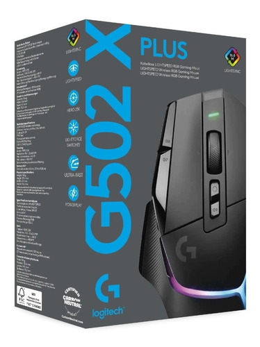 Mouse Gamer Logitech G502 X Plus 25k Dpi Lightforce Rgb