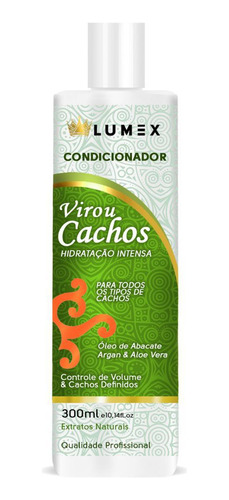 Kit Shampoo + Condi + Máscara + Modelador Virou Cachos Lumex