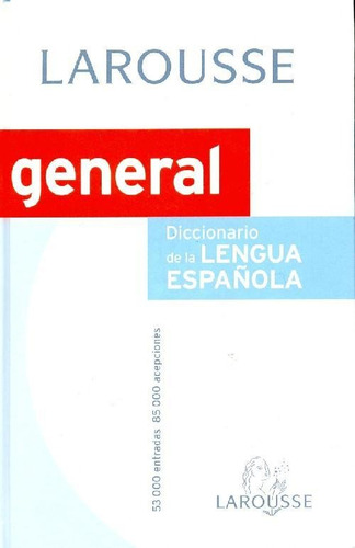 Libro Larousse General Diccionario De La Lengua Española De