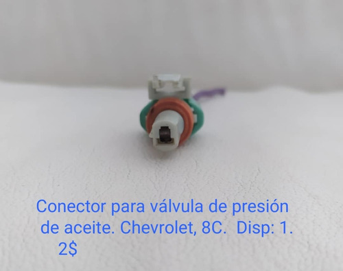 Conector Para Válvulas De Presión De Aceite 8c Chevrolet