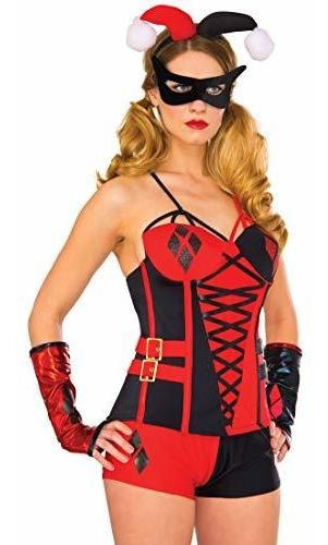 Rubie's Womens Dc Comics Superhero Style Harley Quinn Deluxe