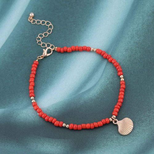 Andelaisi Boho Pulseras De Tobillo Con Cuentas De Semillas,