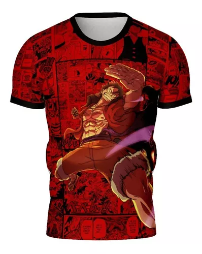 Camiseta Camisa One Piece Haki Monkey D Luffy Anime Ref0216