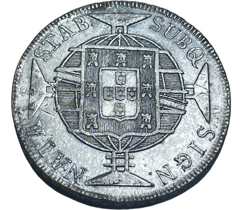Moeda Prata 960 Réis 1821 Rio V. Pc-18a Muito Rara 8r Lima