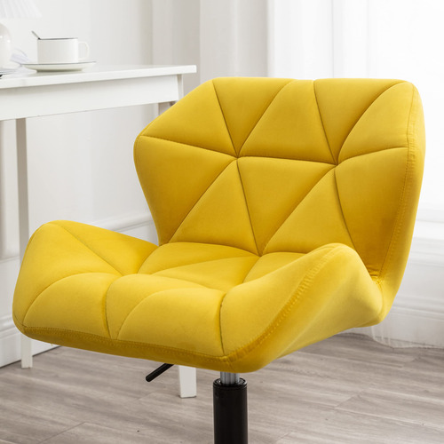 Silla De Oficina Giratoria Ajustable Diseño Capitoné Color