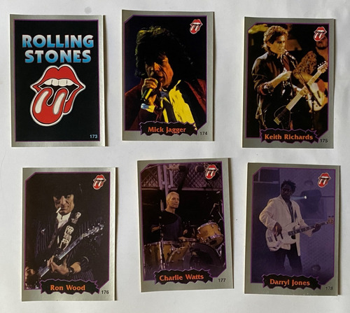 Rolling Stones Figuritas Autoadhesivas Cromos Rock 1997 Fg1