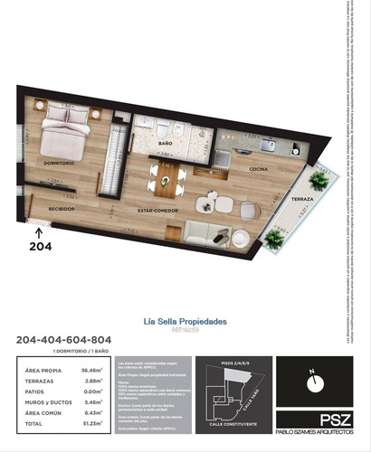 Imagen 5 de 9 de Venta Apartamento 1 Dormitorio En Cordón Cw168159