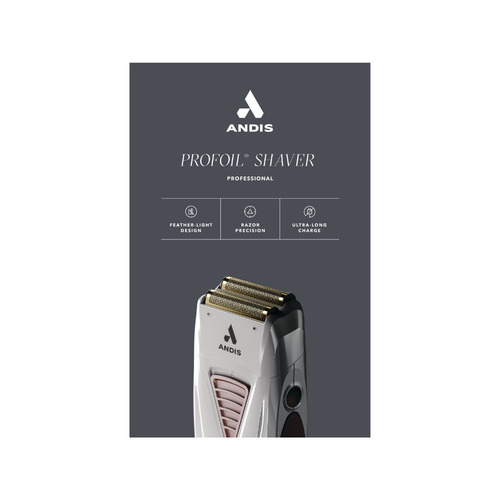 Máquina afeitadora Andis ProFoil Lithium Titanium Foil Shaver TS-1 gris 100V/240V
