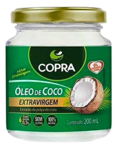 Copra Óleo De Coco Extra Virgem 200ml