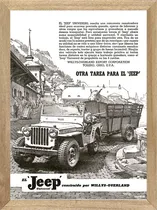 Comprar Jeep Willys  Cuadro Poster Publicidad Auto Cartel  E286