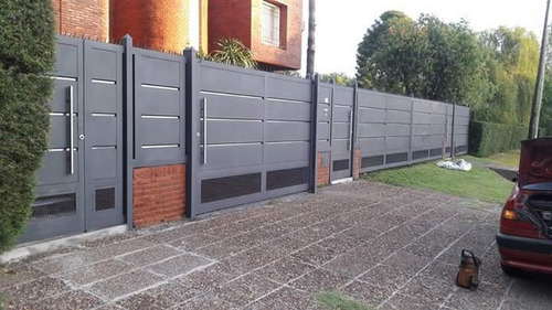 Imagen 6 de 10 de Herreria Puertas Portones Frente Rejas Enchapado En General