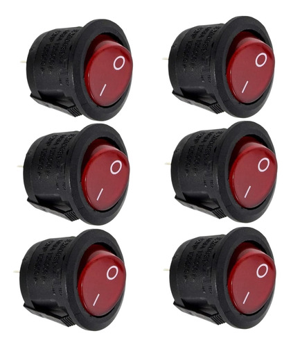 Paquete De 6 Interruptores De Encendido Y Apagado Compatible