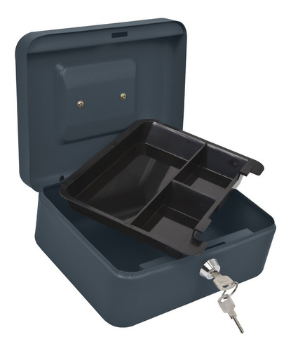 Caja Para Dinero, 25 Cm, Hermex Color Negro