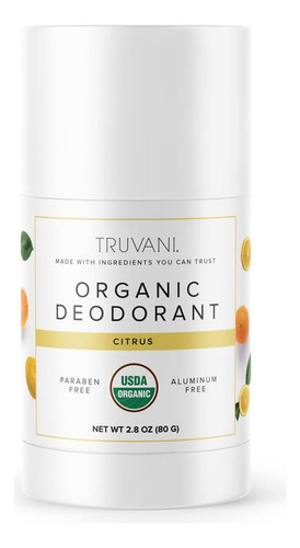 Truvani Desodorante Organico Sin Aluminio  Desodorante Orga