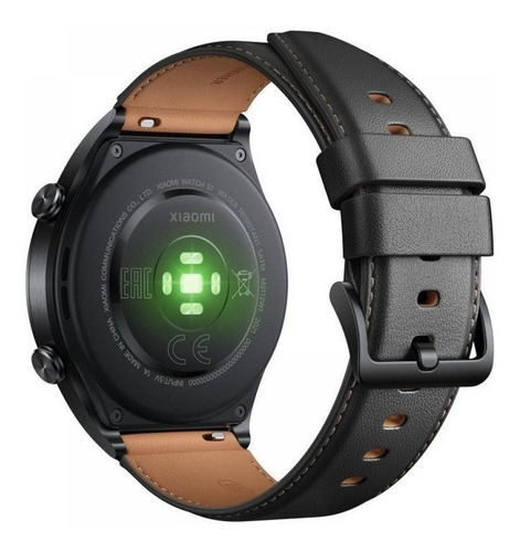 Imagen 4 de 7 de Xiaomi Watch S1 1.43" caja de acero inoxidable negra, malla negra de cuero