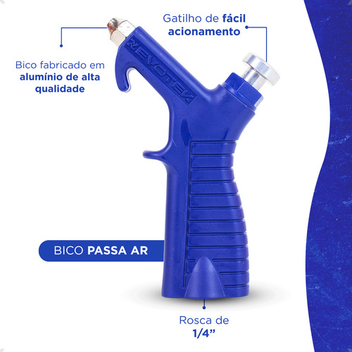 Kit Bico Passa Ar E Pino De Engate Reforçado Gatilho 1/4
