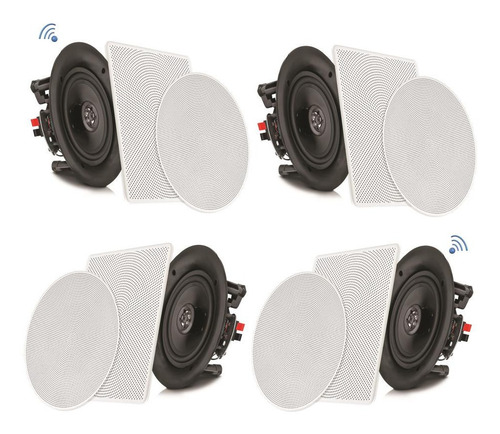 Pyle Kit 4 Parlantes 5.25 Pulgadas Bluetooth De Techo