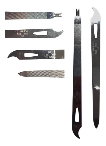 Kit Set Limas Acero/pata De Cabra/alicata Para Manicure/3pz