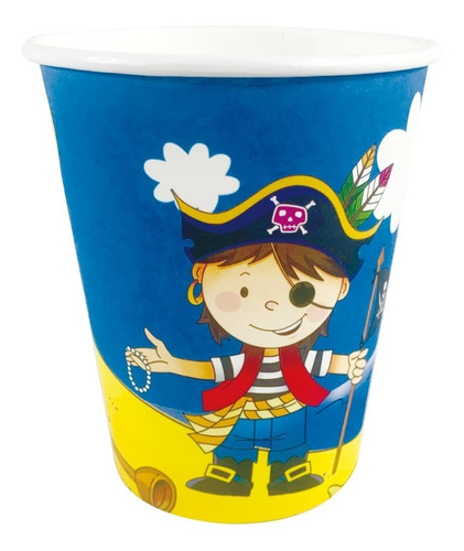 Vaso De Polipapel Pirata X 6 Unidades Cotillon