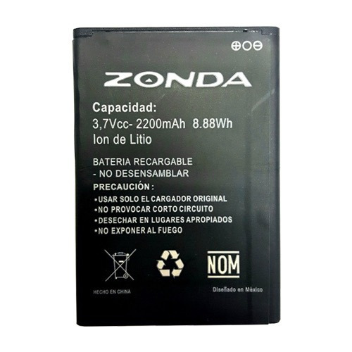 Pila Bateria Zonda A501 2200 Mah 3.7v