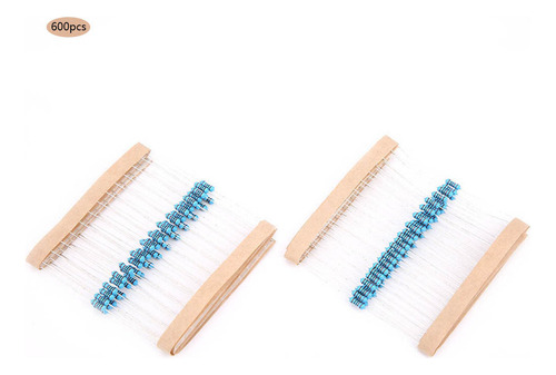 - Resistencia 600 Piezas 1/4w 1% Resistencias 1k/2k/3k/10k