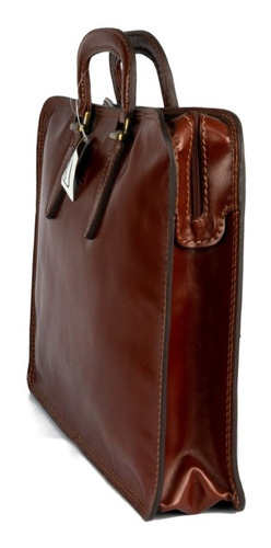 Imagen 3 de 6 de Portafolio Cuero Vacuno Bolso Oficina Maletín Elegante