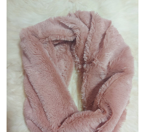 Cuello De Lana Bufanda Invierno Rosa Peluche Único