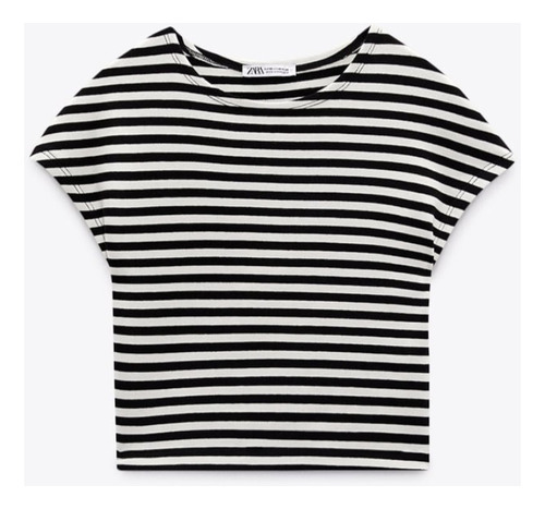 Remera Camiseta Zara Nueva Sin Uso Rayada