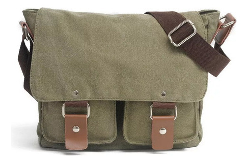 Bolso De Hombro Vintage Para Hombre, Bandolera De Lona