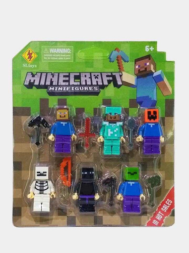 Set Minifiguras Minecraft6 Unidades