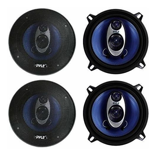 Pyle Pl53bl 5.25  400 W Altavoces 3-way Car Audio Estéreo Tr