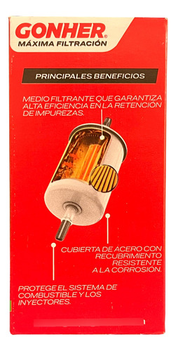 Filtro De Gasolina Gonher Gg-5 Universal