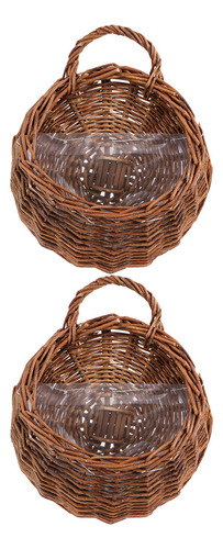 Cestas Tejidas De Mimbre Y Mimbre Para Decoración De Macetas