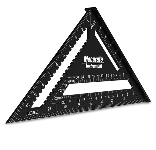 Mecurate Cuadrado Rafter - Carpintero Triangular De 12 Pulga