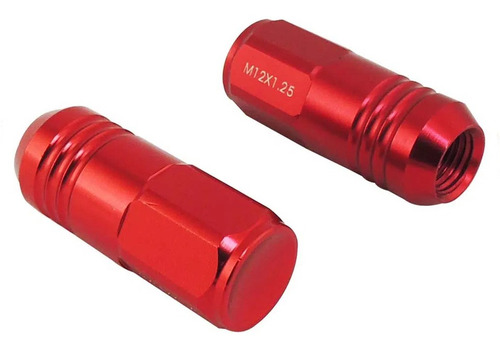 Imagen 2 de 3 de Tuercas Ruedas 12x1.25 Rojo X20 Lug Nuts Jdm - Spa Turbo
