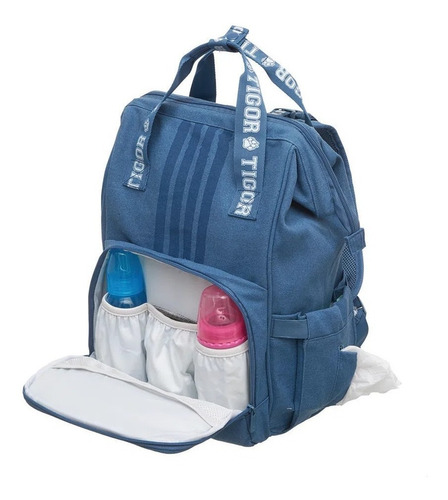 Mochila Maternidade Tigor T Tigre Baby To Go Azul - Pacific