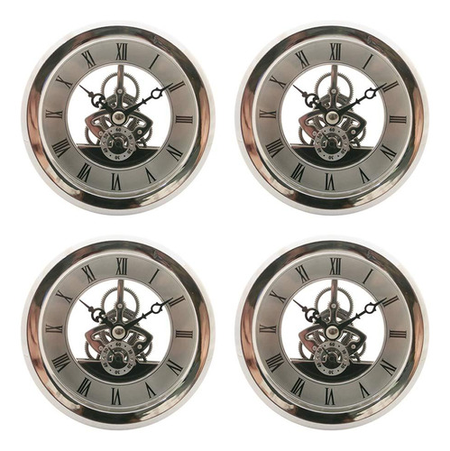 4pcs 4.06 Pulgadas (103 Mm) Reloj De Movimiento Con Forma