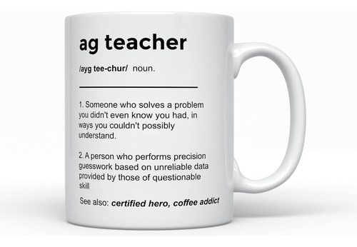 Ag Agricultura Escuela Profesor Definición Taza De Café Idea