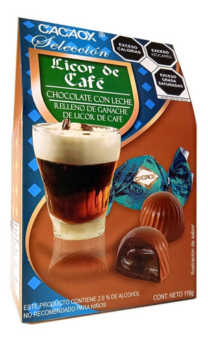 Chocolate Relleno Licor De Café Cacaox