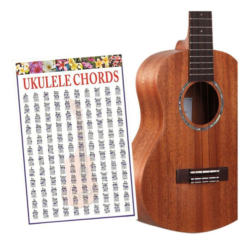 Imagen 4 de 5 de Cartel De Instrucción De Acordes De Ukelele Pósters De L