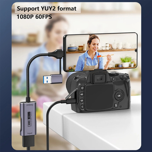 Capturadora De Video Usb-c 60hz Compatible Ps/xbox/switch -