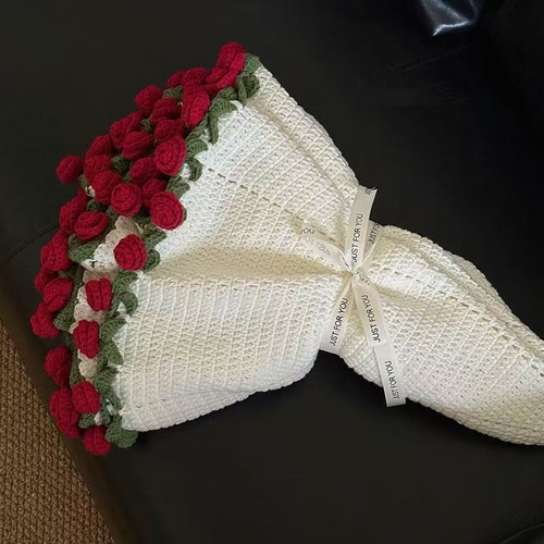 Paquete De Material De Bricolaje Tejido A Mano De Rosas