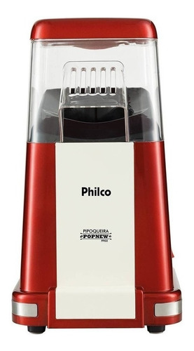 Pipoqueira elétrica Philco Popnew Retrô PPI02 ar quente vermelho 1200W 127V