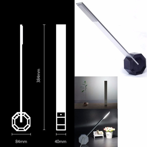 Imagen 8 de 10 de Lámpara De Escritorio Led Recargable Multiangulo Don Led
